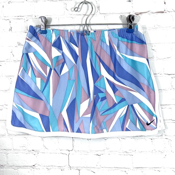 Nike Pants - |•NIKE•| Pretty Blue Multi Tennis/Athletic Skort Small (4-6)